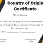 Country of Origin In Import And Export country of origin certificate import export